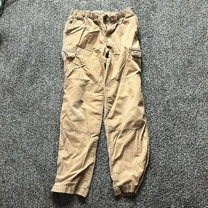lands end kids tan iron knee cargo pants
